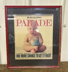 Framed Parade "What Each Child Gives Us" Cover 14"X15"