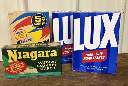 Vintage Laundry Product Boxes 2"X6"X9"