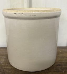Unmarked Stoneware Crock 8"X8"X8"