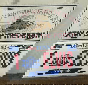 Two Retro Vanity License Plates 12"X6"