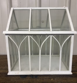 Vintage Glass Terrarium - Greenhouse 10"X14"X14"