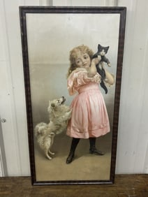 Framed "No You Don't" by Knapp Co 14"X29"