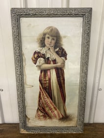 Lithograph "Little princess", copyrighted by Schumacher & Ettlinger 17"X21"