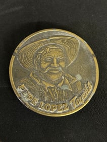Pepe Lopez Tequilla Belt Buckle 3"