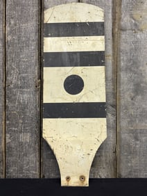 Early Railroad Whistle Board Sign 12"X35"