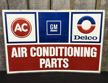 GM AC Delco Air Conditioning Parts Metal Sign 36"X24"