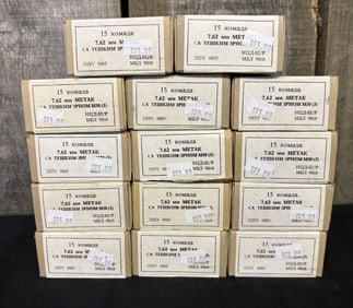 210 Rounds 7.62MM Serbian. 3"X3"