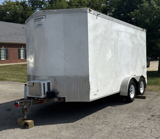 2007 Haulmark 7'X14' Enclosed Cargo Trailer. Model: TS7X14DT2 VIN:16HPB14287G088170 2 5/16" Ball.