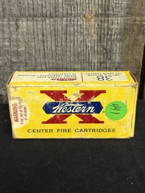 50 Rounds .38SW Western X App. 2.5"X5"