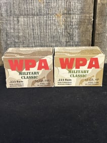 40 Rounds .223 Rem WPA Military Classic App. 5"
