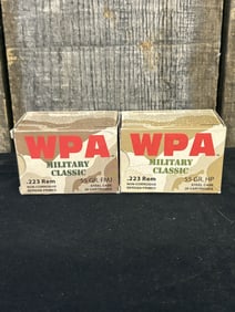40 Rounds .223 Rem WPA Military Classic App. 5"