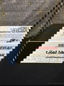 500 Rounds .22LR Federal Gold Medal App. 5"