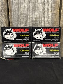 80 Rounds 5.45X39MM Wolf App. 2.5"X5"