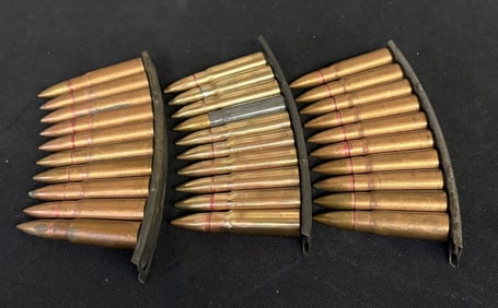 3 Clips - App. 30 Rounds 7.62X39 App. 2.5"X5"