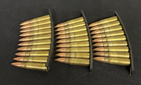 3 Clips - App. 30 Rounds 7.62X39 App. 2.5"X5"