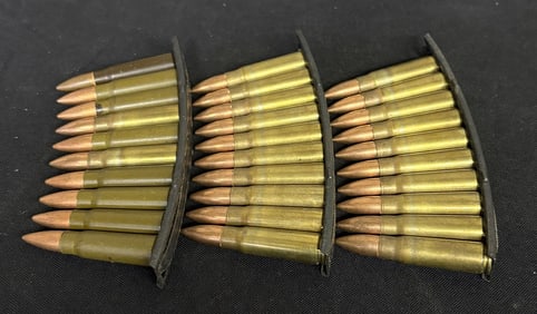 3 Clips - App. 30 Rounds 7.62X39 App. 2.5"X5"