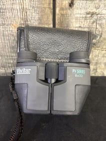 Vivitar PV Series 8X22 Binoculars With Case 2"X4"X5"