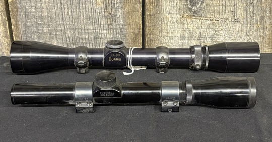 Burris 3X-9X - Bushnell 2.5X Banner 3"X3"X13"
