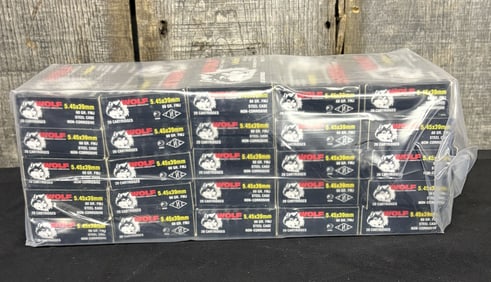 500 Rounds 5.45X39MM Wolf 60 GR. 6"X18"X12"