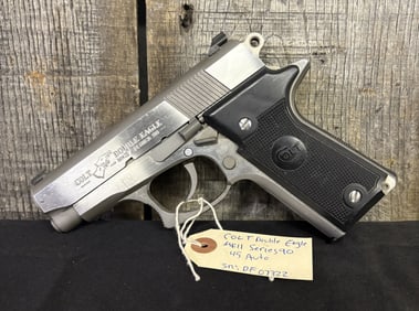 Colt Double Eagle MKII Series 90 .45 Auto Serial:DF07322 With Colt Case 10"
