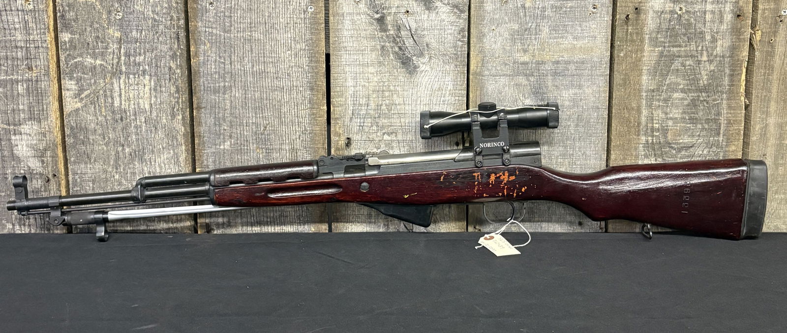 Norinco Chinese SKS 7.62X39 With Scope And Bayonet; Serial:9013393 41": Norinco Chinese SKS 7.62X39 With Scope And Bayonet; Serial:9013393 41"