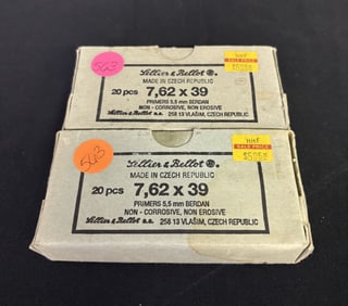 40 Rounds 7.62X39 Sellier-Bellot App. 2.5"X5"