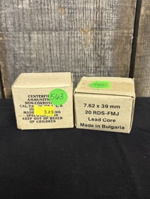 40 Rounds 7.62X39MM App. 2.5"X5"