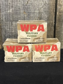 60 Rounds 7.62X39mm WPA 124 GR. App. 2.5"X5"