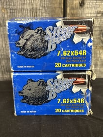 40 Rounds 7.62X54R Silver Bear 203 Gr. App. 2.5"X5"