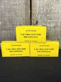 60 Rounds 7.62X39MM App. 2.5"X5"