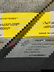 40 Rounds 7.62X39MM Norinco App. 2.5"X5"