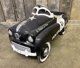 Highway Patrol Police Pedal Car 14"X36"X22"