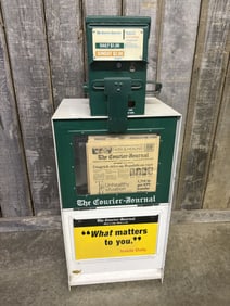 The Courier-Journal Newspaper Newspaper Vending Machine 16"X20"X50"