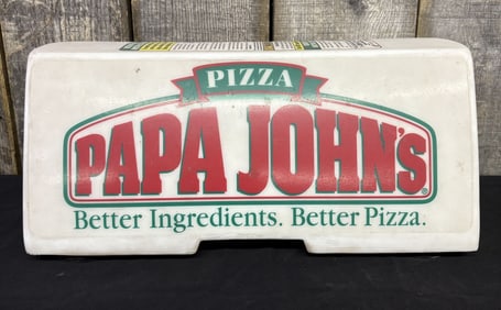 Papa John's Pizza Delivery Car Marker 9"X18"X9"