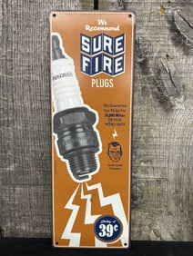 We Recommend Sure Fire Plugs Metal Sign 5"X15"