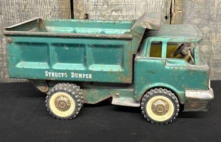 Vintage Structo Dumper Steel Truck Toy 6"X12"X6"