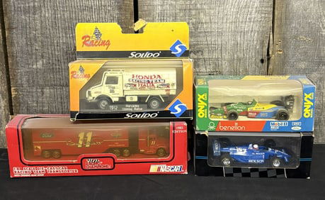 Collectible Diecast Racing Vehicles In Package (Largest 3"X3"X9")
