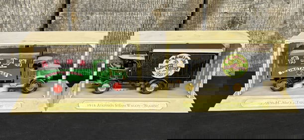 1920 AC Mack "Tsingtao" - 1918 Atkinson Steam Wagon "Beamish" 3"X7"X4"