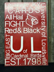 Louisville Cardinals Sign 24"X36"