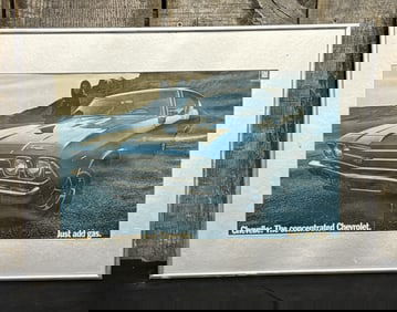 Chevrolet Chevelle Framed Advertisement 18"X13"