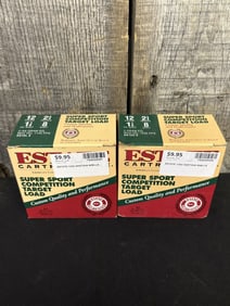 2 Full boxes of Estate Cartridge, Super Short Competition Target Load 12ga 2 3/4" App. 2.5"X5"