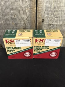 2 Full boxes of Estate Cartridge, Super Short Competition Target Load 12ga 2 3/4" App. 2.5"X5"