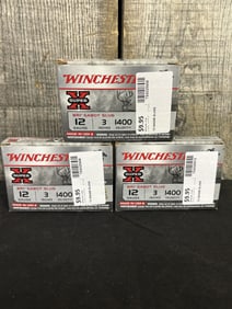 3 Full Boxes of Winchester 12ga App. 2.5"X5"