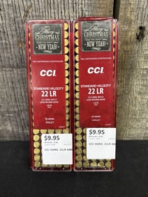 2 Full Boxes of CCI .22LR, 2015 Merry Christmas and Happy New Year Edition App. 2.5"X5"