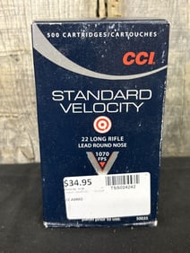 CCI .22 Long Rifle - Full App. 2.5"X5"