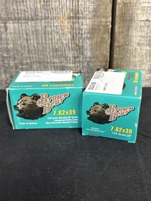 2 Full Boxes of Brown Bear 7.62x39 App. 2.5"X5"