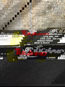 Box of TulAmmo 7.62x39mm App. 2.5"X5"
