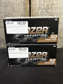 2 Full Boxes of Blazer 9mm App. 2.5"X5"