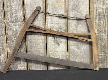 Antique Crosscut Bow Saw 34"X24"