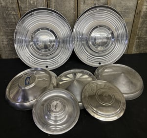 Collection of Vintage Pontiac - Assorted Hubcaps 14"